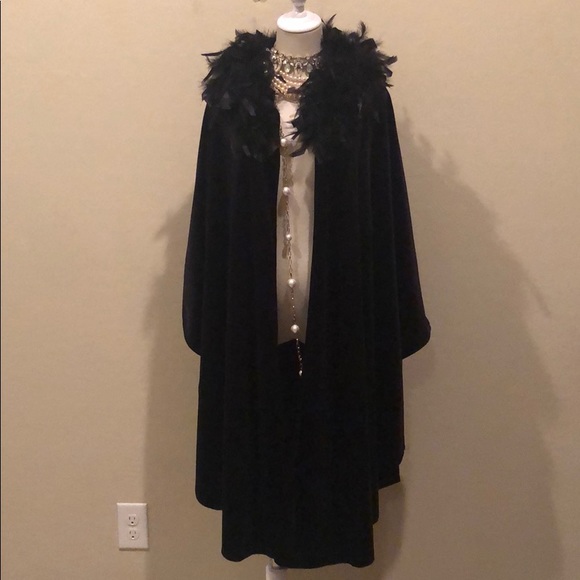 Lord & Taylor Jackets & Blazers - Lord & Taylor Velvet/Velour Boa Cape (Fits Most)